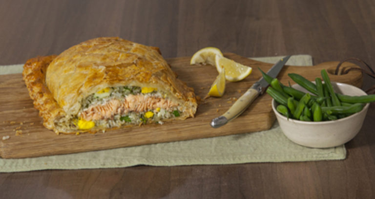 Salmon Coulibiac Recipe Ready Made Pastry Jus Rol